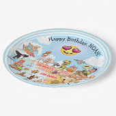 Aangepaste SoCal Birthday Papieren Bordje (Gekanteld)
