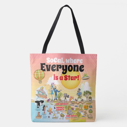 Aangepaste SoCal-Canvas tas (Voorkant)