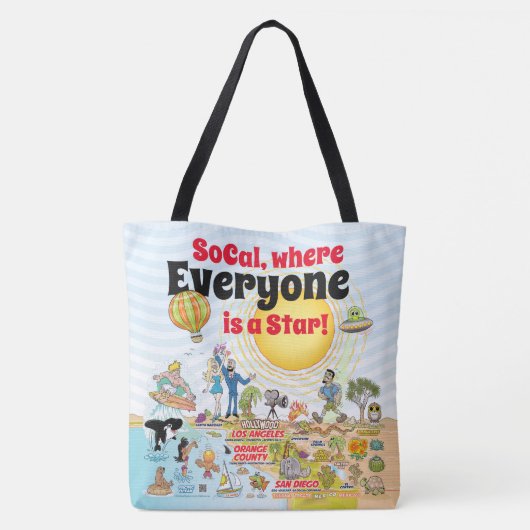 Aangepaste SoCal-Canvas tas (Achterkant)