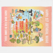 Aangepaste SoCal Paradise Fleece Deken (Voorkant (Horizontaal))