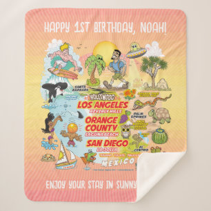 Aangepaste SoCal Paradise Sherpa Deken