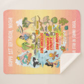 Aangepaste SoCal Paradise Sherpa Deken (Voorkant (horizontaal))