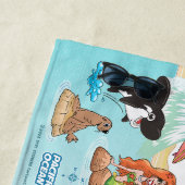 Aangepaste SoCal Sunset Beach Blanket Strandlaken (In situ)