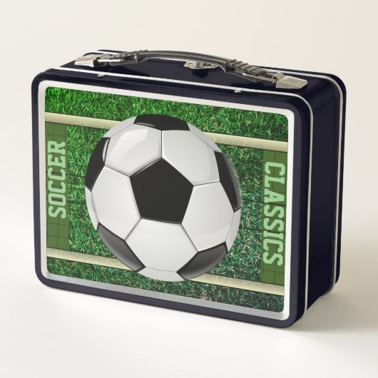Aangepaste Soccer Classics Metal Lunchbox (Achterkant)