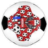 Aangepaste Soccer Monogram Letter A Voetbal (Gedraaid)