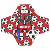 Aangepaste Soccer Monogram Letter A Voetbal (Enkel)