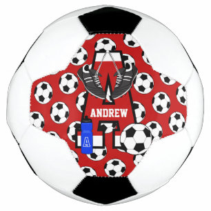 Aangepaste Soccer Monogram Letter A Voetbal