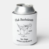 Aangepaste Sociale Club Bachelorette Party Bach Fa Blikjeskoeler (Blikje Voorkant)