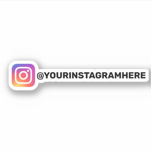 Aangepaste sociale installatiemedia sticker (Voorkant)