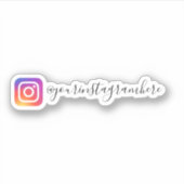 Aangepaste sociale installatiemedia sticker (Voorkant)