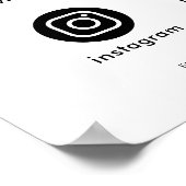 Aangepaste sociale media bedrijfs poster (Hoek)