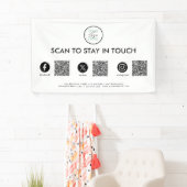 Aangepaste sociale media bedrijfsbanner spandoek (Insitu)