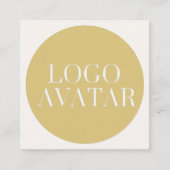 AANGEPASTE SOCIALE MEDIA-ICONS AVATAR-LOGO VIERKANTE VISITEKAARTJE (Voorkant)