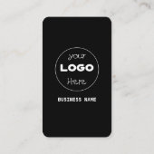 Aangepaste sociale media QR Code Black Professiona Visitekaartje (Achterkant)