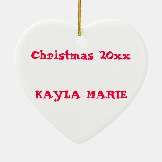 AANGEPASTE SOCK MONKEY ORNAMENT (Achterkant)