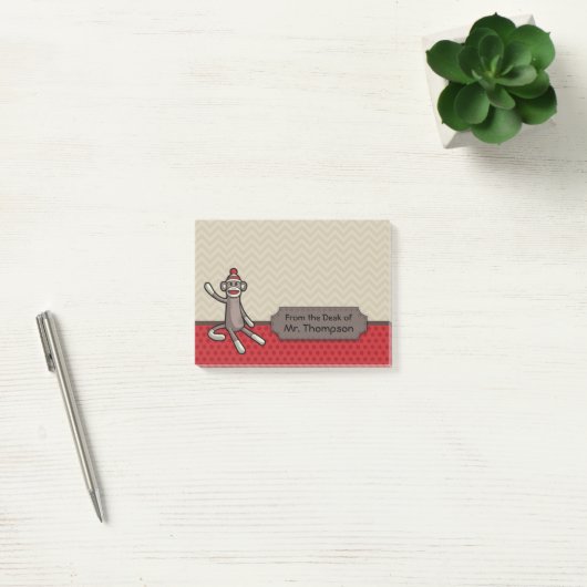 Aangepaste Socket Monkey Post It Notes (Kantoor)
