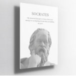 Aangepaste Socrates inspirerend offerte Poster<br><div class="desc">Voeg een vleugje wijsheid toe aan je kantoor met een Socrates quote poster. Met motivatie en filosofische inzichten van de Griekse filosoof, combineert deze inspirerend print elegante typografie met tot nadenken stemmende inhoud, ideaal voor het verbeteren van uw kantoor-decor.</div>