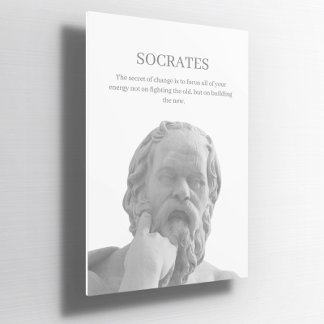 Aangepaste Socrates inspirerend offerte Poster