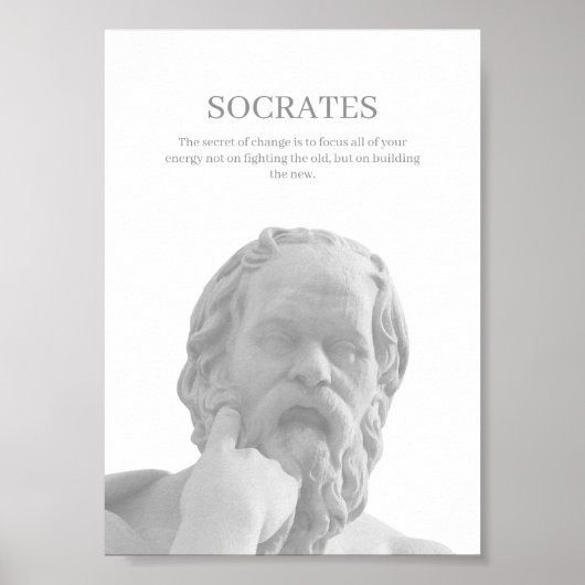 Aangepaste Socrates inspirerend offerte Poster (Voorkant)