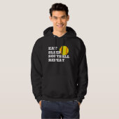 Aangepaste softbal hoodie - Funny Eat Sleep Herhaa (Voorkant volledig)