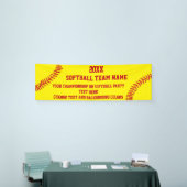 Aangepaste Softball Banner Jouw tekst en kleuren (Beurs)