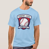 Aangepaste Softball Baseball-Logo T-shirt (Voorkant)