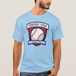 Aangepaste Softball Baseball-Logo T-shirt