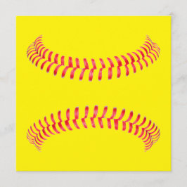 Aangepaste Softball Briefpapier Kaart Notitiekaartje