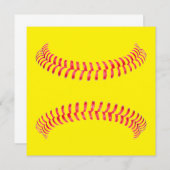 Aangepaste Softball Briefpapier Kaart Notitiekaartje (Voorkant / Achterkant)