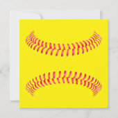 Aangepaste Softball Briefpapier Kaart Notitiekaartje (Voorkant)