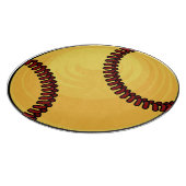 Aangepaste Softball Cartoon Snijplank (Hoek)