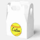 Aangepaste Softball Favor Boxes / Goody Bags Bedankdoosjes (Geopend)