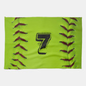 Aangepaste Softball-handdoek Theedoek (Horizontaal)