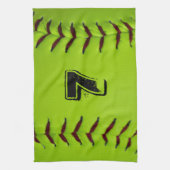 Aangepaste Softball-handdoek Theedoek (Verticaal)