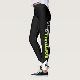 Aangepaste Softball-laag Leggings