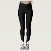 Aangepaste Softball-laag Leggings (Voorkant)