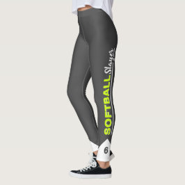 Aangepaste Softball-laag Leggings