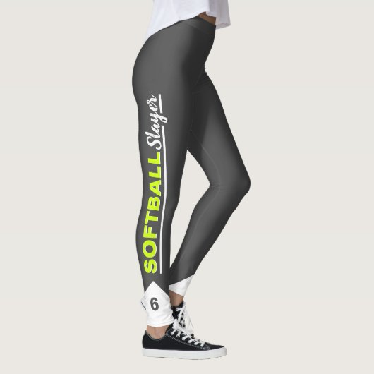 Aangepaste Softball-laag Leggings (Rechts)