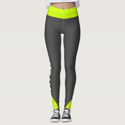 Aangepaste softball leggings (Voorkant)
