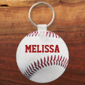 Aangepaste Softball-Sleutelhanger Sleutelhanger (Voorkant)