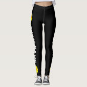 Aangepaste Softball-teamnaam & Player-nummerpoorte Leggings (Voorkant)