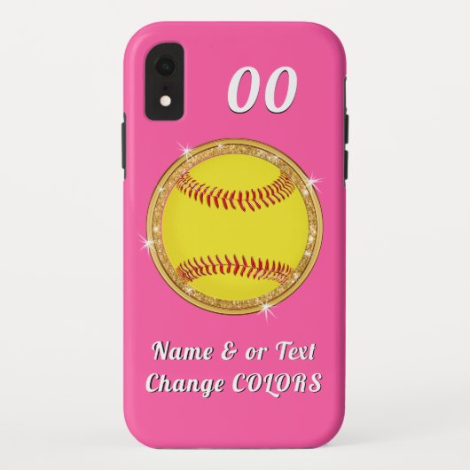 Aangepaste Softball-telefoontassen, ouder tot Nieu Case-Mate iPhone Case (Achterkant)