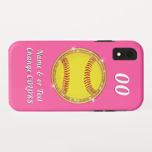 Aangepaste Softball-telefoontassen, ouder tot Nieu Case-Mate iPhone Case (Achterkant (horizontaal))