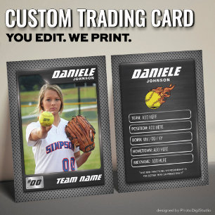 Aangepaste Softball Trading Kaart, Softball Kaart Contactkaartje