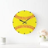 Aangepaste Softball-wandklok Grote Klok (Huis)
