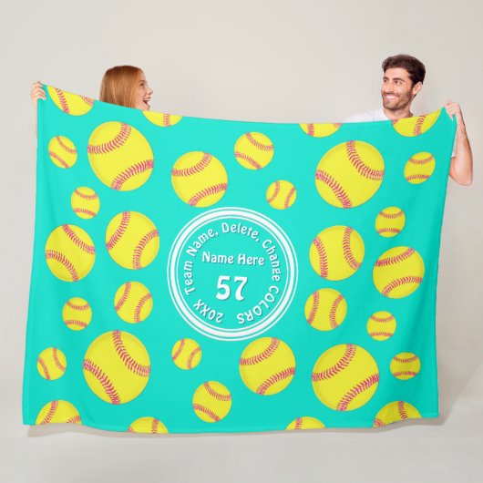 Aangepaste softwarebalkbaldepannen in elke KLEUR Fleece Deken (In situ)