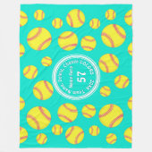 Aangepaste softwarebalkbaldepannen in elke KLEUR Fleece Deken (Voorkant)