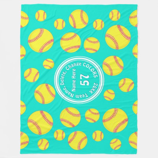 Aangepaste softwarebalkbaldepannen in elke KLEUR Fleece Deken (Voorkant)