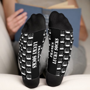 Aangepaste sokken van mannen met een grappige bier