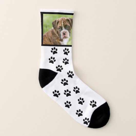 Aangepaste Sokken voor honden - Fun Boxer Dog (Rechts - buiten)